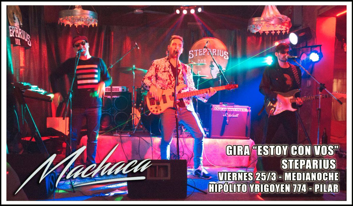 machacaoficial's tweet photo. Venite hoy a #steparius #pilar , #machaca #envivo Medianoche! #viernessanto https://t.co/rjCLNDqPZy