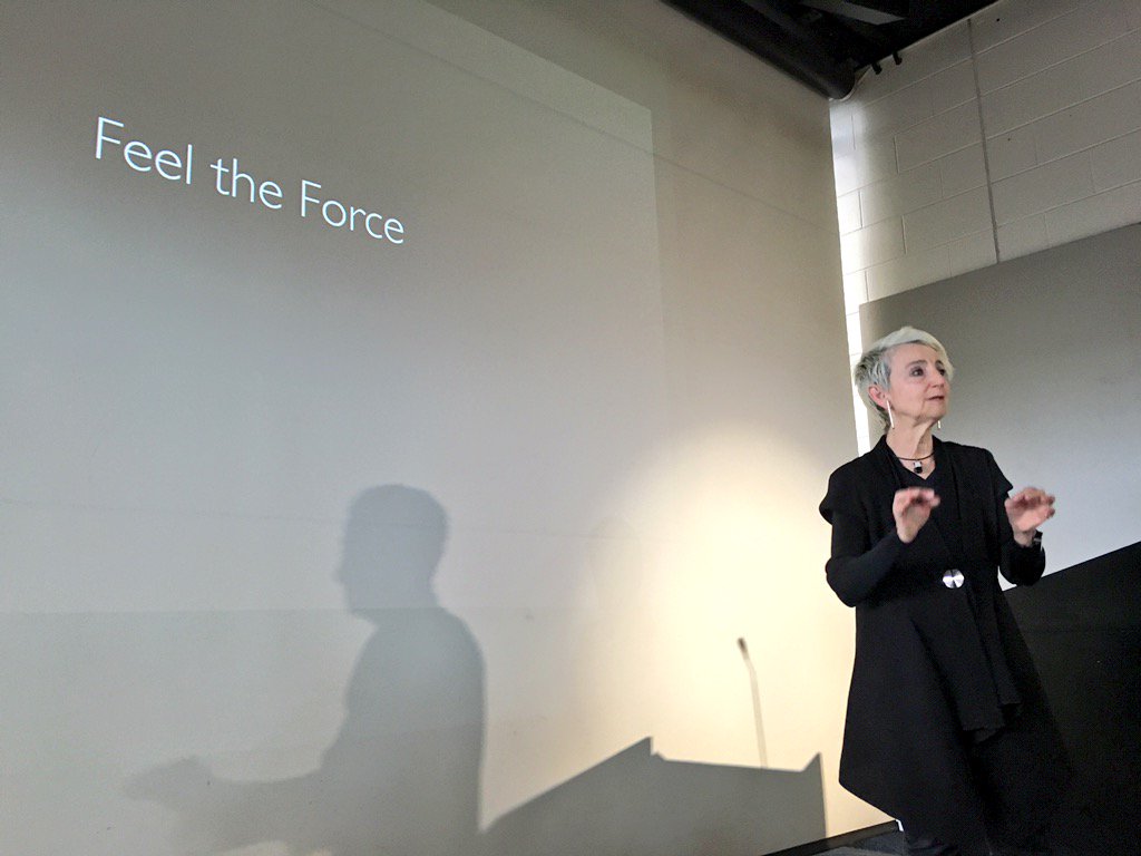 iitAIAS's tweet image. Happening now, #openSOURCE Lecture: "Feel the Force" by Frances Bronet #iitAIAS