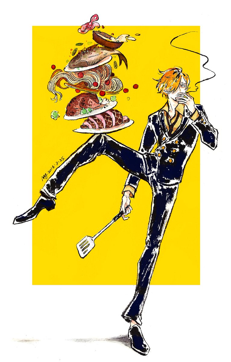 Fanart 最近漫画新篇章导致又再次掉回进了Sanji坑,其实以前一直很喜欢只不过没怎么画QUQ。#sanji 