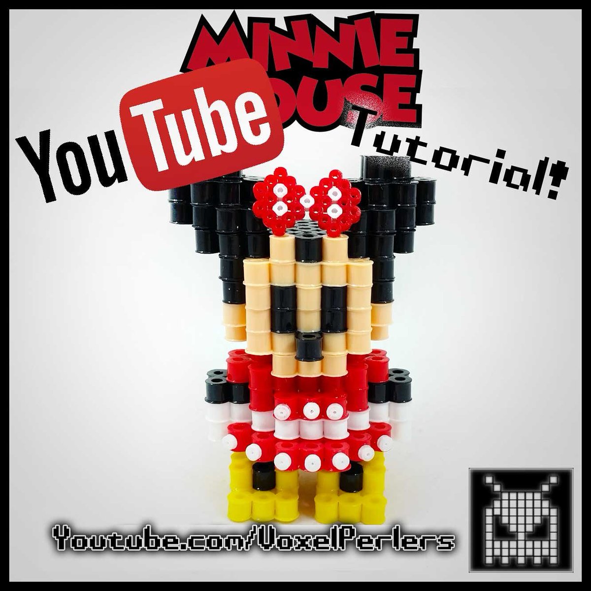 Hey its friday! Here is #MinnieMouse
#happybeading everyone!

👾🎥Youtube.com/VoxelPerlers