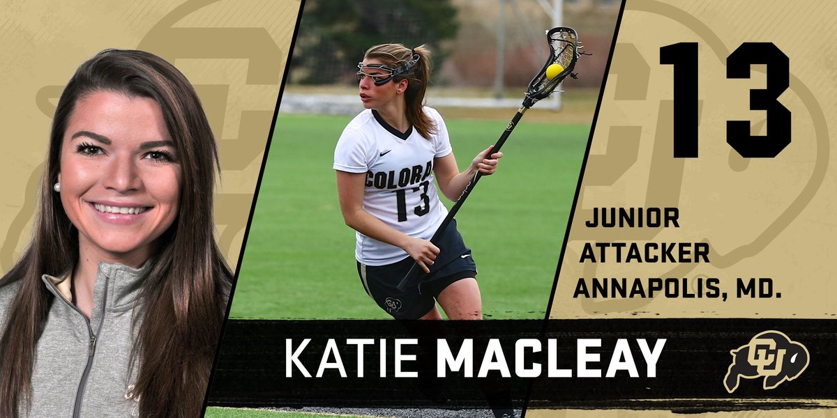 CUBuffsWLax's tweet photo. 17:21 2nd - After 7 CU shots on goal in 1st 12 minutes of 2nd half, we have a goal by Macleay! Buffs are within 7-5 https://t.co/F86ryn3cjR