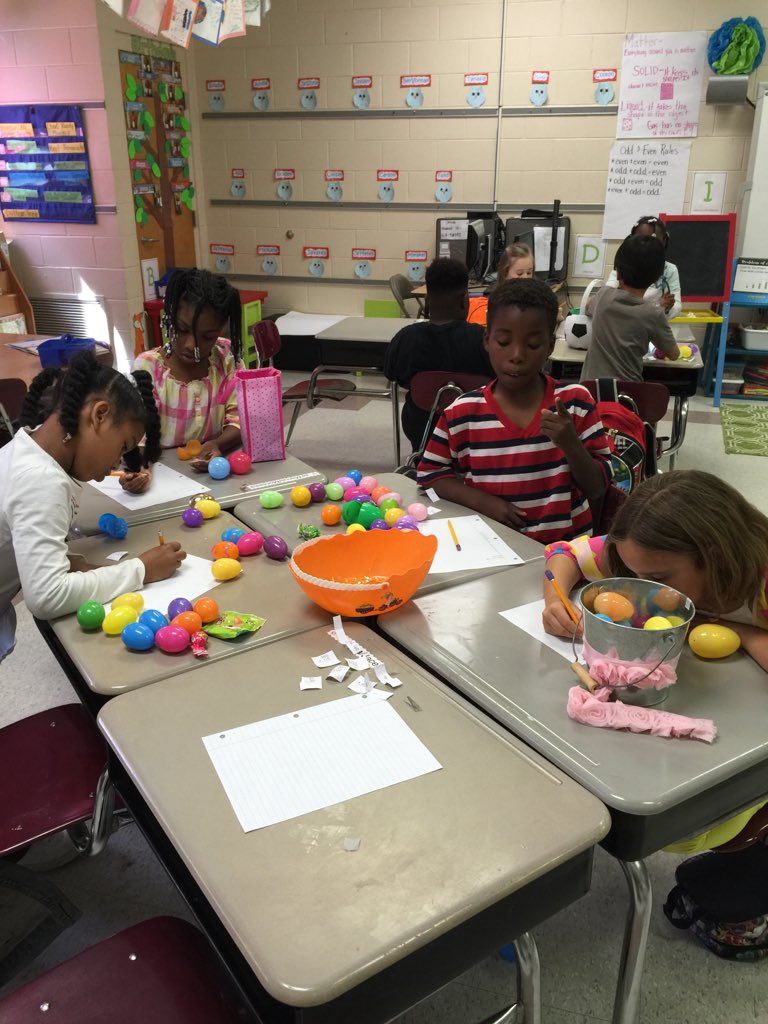 MarableDeanna's tweet photo. Our Easter eggs were filled with hard math problems😂 now the kids are wishing they hadn't found so many eggs😂 https://t.co/GcqirmZIJm