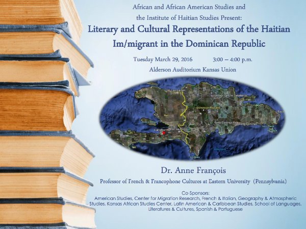 KU_OMA's tweet photo. Check out this AWESOME event happening 3/29! Alderson Auditorium, 3pm. Learn about Haitian Im/migrantion in the DR https://t.co/3V6AGgLTbB