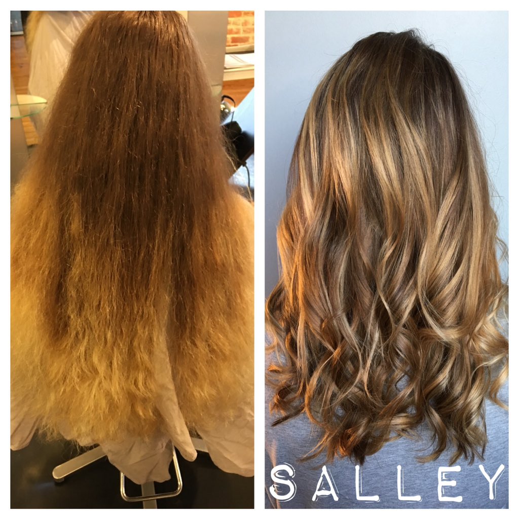 RepublicSalon's tweet image. Before and after by Salley! 😍😍💇🏼✂️
#cutandcolor #correctivecolor #balayage #davines #republicsalon #athensga