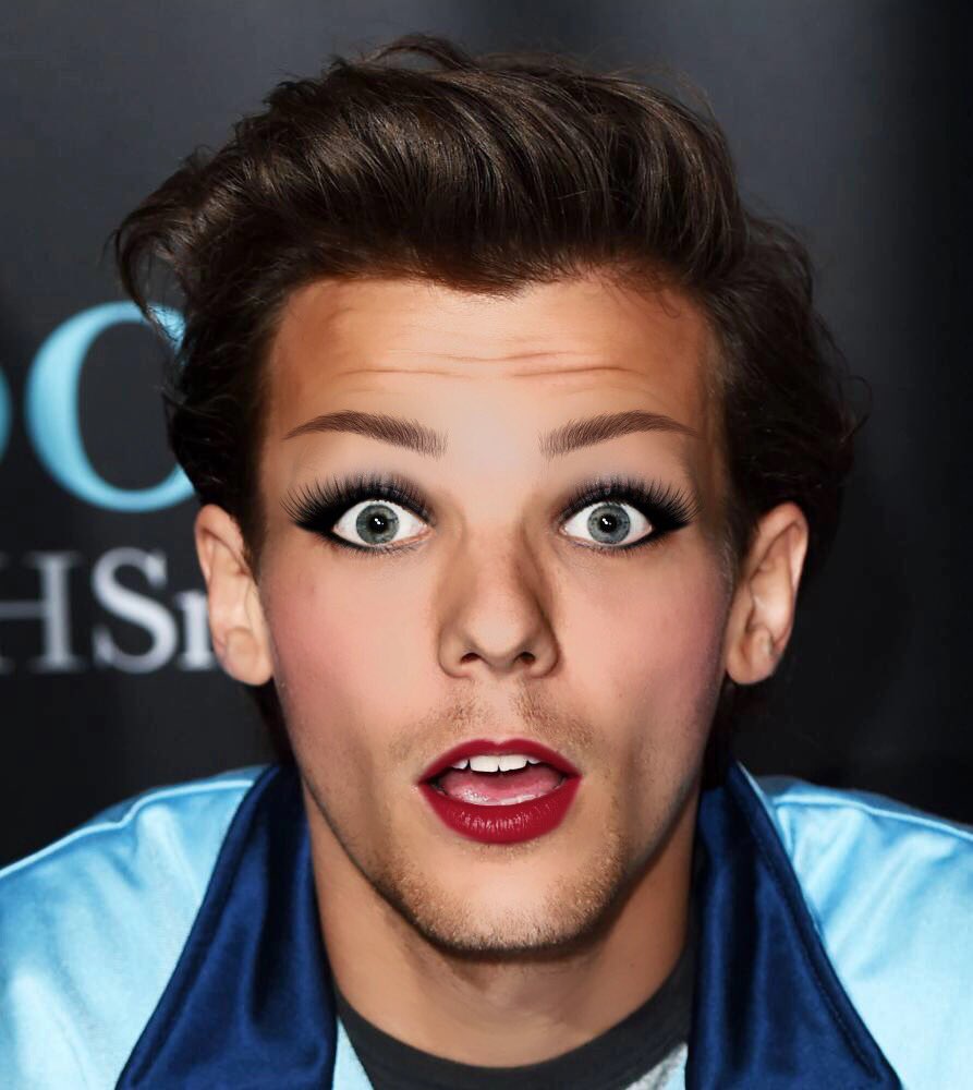 makeupcelebz's tweet photo. louis tomlinson https://t.co/N8Uidee4lQ