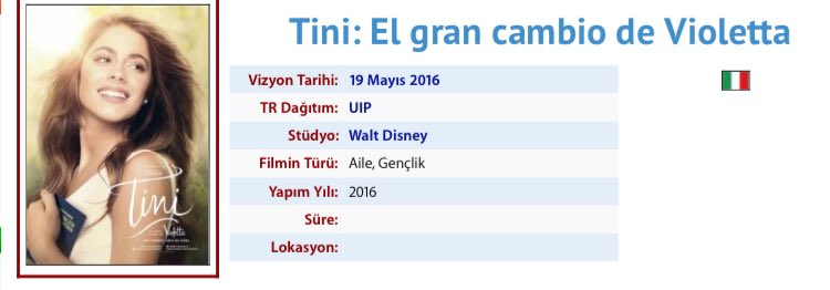 TiniElFilmTR's tweet photo. #TiniElGranCambioDeVioletta 
 19 MAYIS 2016 'Da TURKIYE DE   🙌🙌🙌💥💥💥 
@TiniStoessel @marianaluciamuz https://t.co/wetk0qZZxh