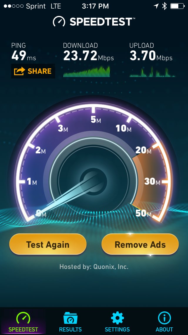 Doylestown, Pa speeds rocking!