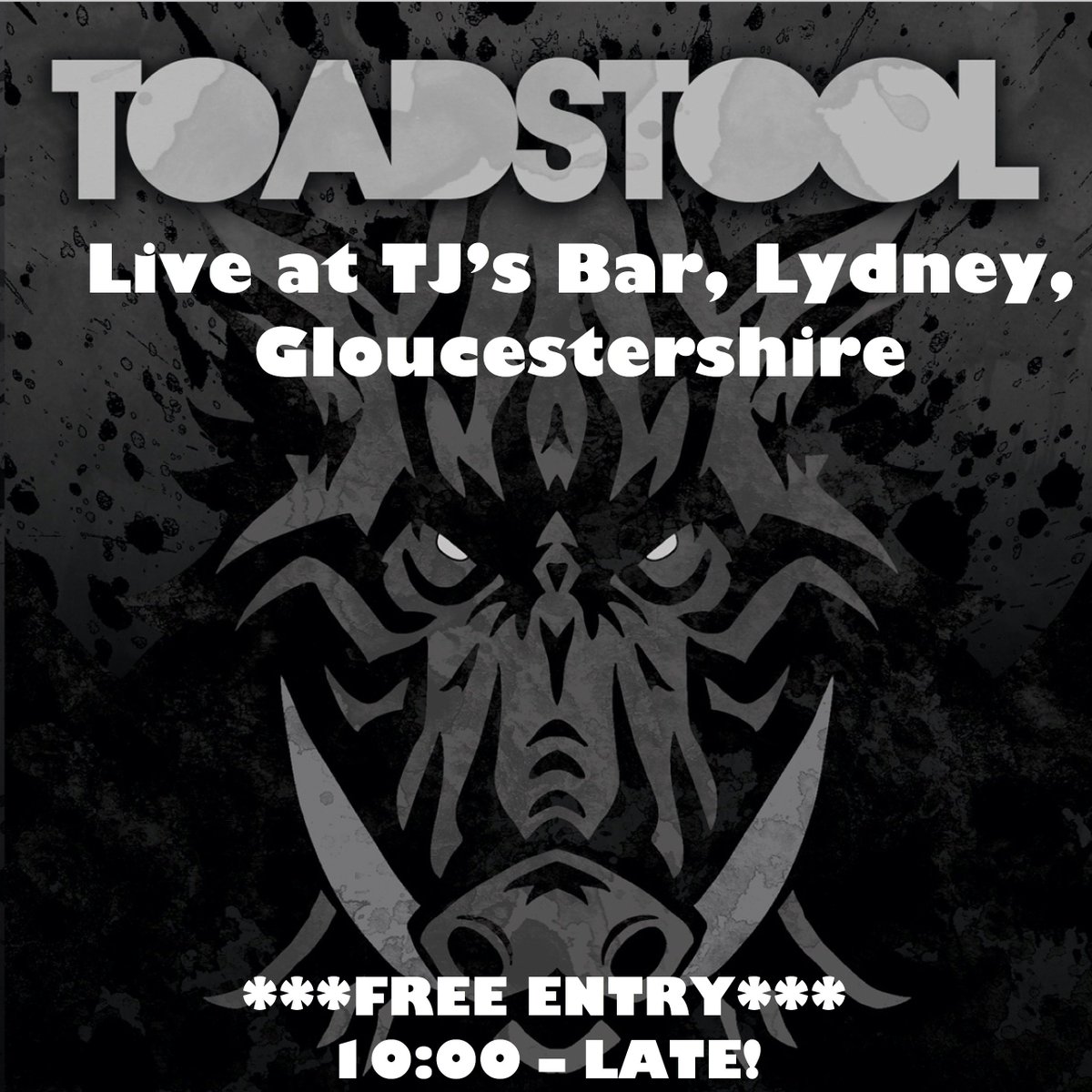 toadstoolrock's tweet photo. TOADFANS, Tonight's show is in Lydney, Glos. It's gunna be awesome 2+ hours of covers/ originals &amp; FREE Entry! https://t.co/9CrvbTICnQ