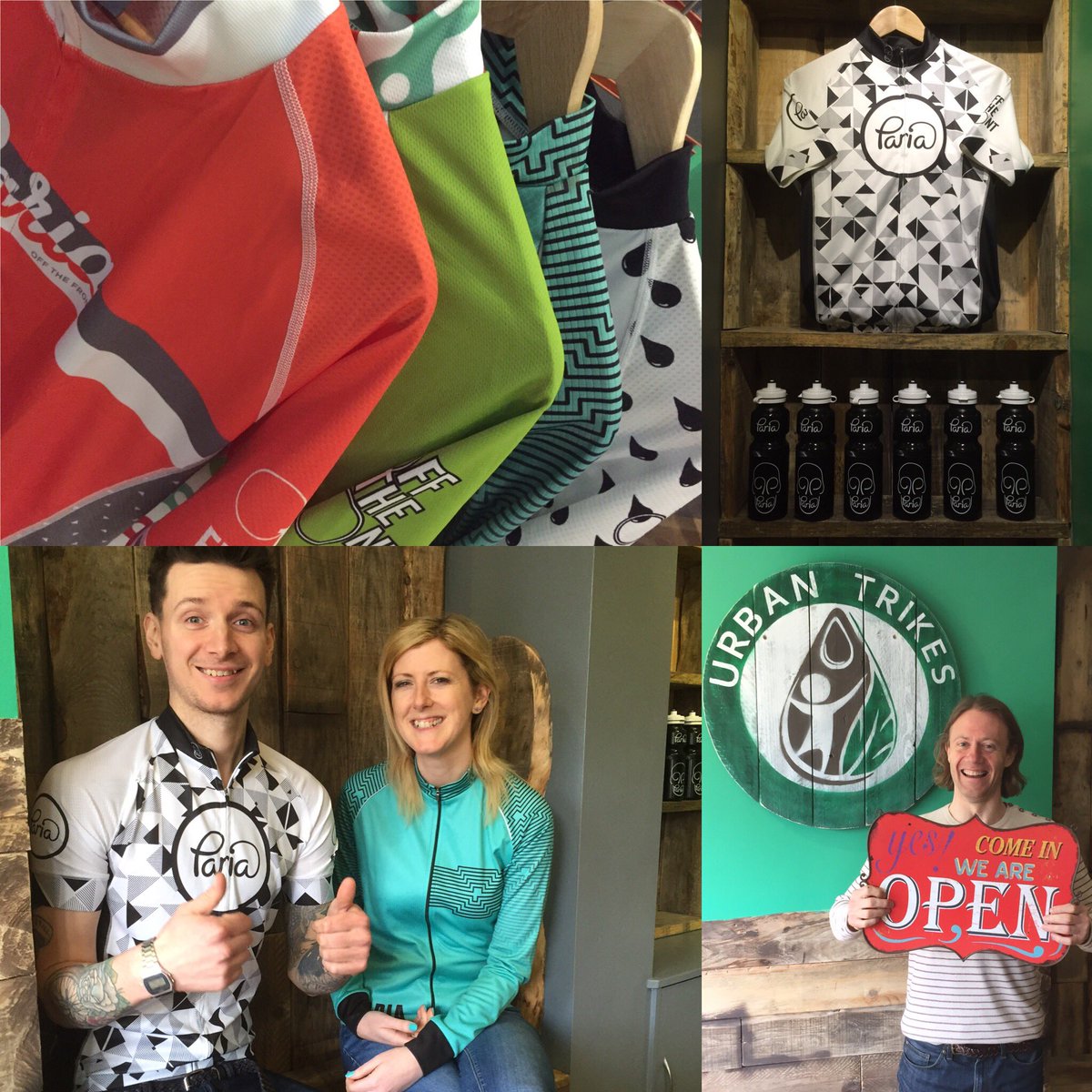 Got some fab new cycling tops in stock at the new urban cafe Stockton Heath. #cycling #urbancc #Paria