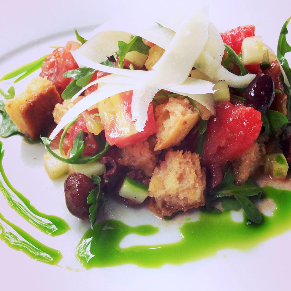 Mmm! Panzanella salad from <a href="/figavl/">FIG Bistro</a> in #Asheville.