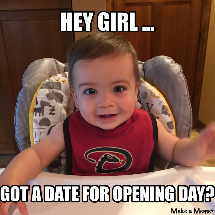 BabyStevie3's tweet photo. .@LaurenGosselin @Dbacks @PGosselin15 @MLB #babydback has a question for #littlestfan #babiesofsummer https://t.co/0z0JDJJNao