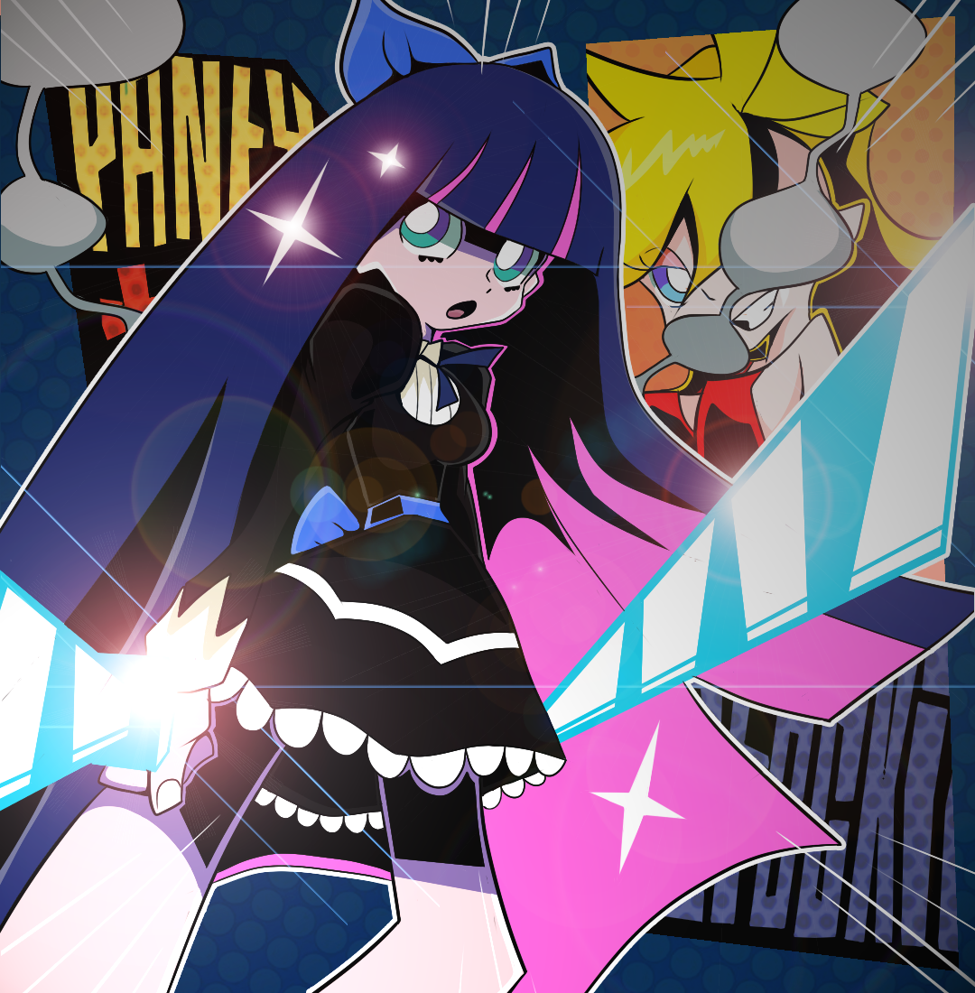 its more panty and stocking fanart, Did this in a stream with @JacquesThero...