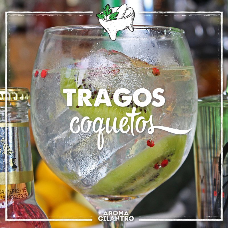AromaCilantro's tweet photo. Como que ya hace sed. Tenemos unos tragos perfectos para un viernes con los cuates. #AromaCilantro #Mixologia https://t.co/l0TJzjBLc1
