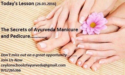 CSchoolAyurveda's tweet photo. Learn and enrich your lives #mani #pedi #ayurveda #ceylonschoolofayurveda https://t.co/ED54GCP0PM