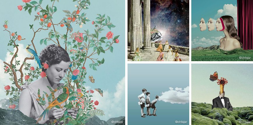instagram's tweet photo. Artist @ohfajar satisfies his hunger for beauty with collages—and a collaboration w/ @gucci https://t.co/DMb2hzrAFW https://t.co/uUX4MaU4zw
