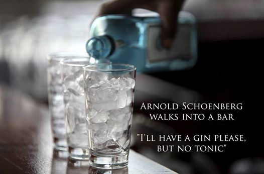 PractisingPiano's tweet photo. Schoenberg walks into a bar #schoenberg #gin https://t.co/CvDgvQHFyf