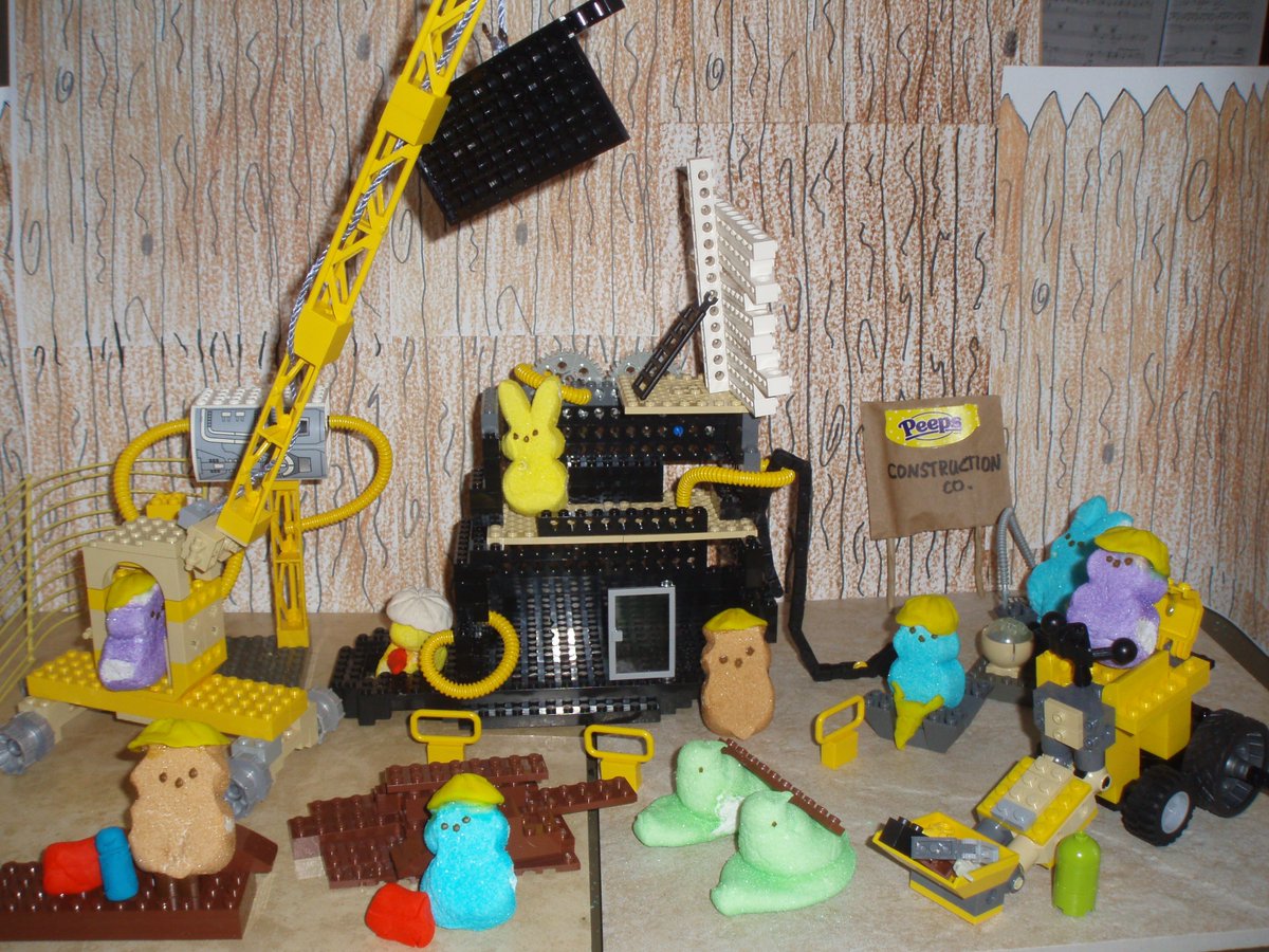 CookBros1's tweet photo. Hunter Spears (age 9) made this @PEEPSBrand #diorama in Boulder, CO in 2008. It's great! #peeps #HappyEaster https://t.co/PdsFevlzjM