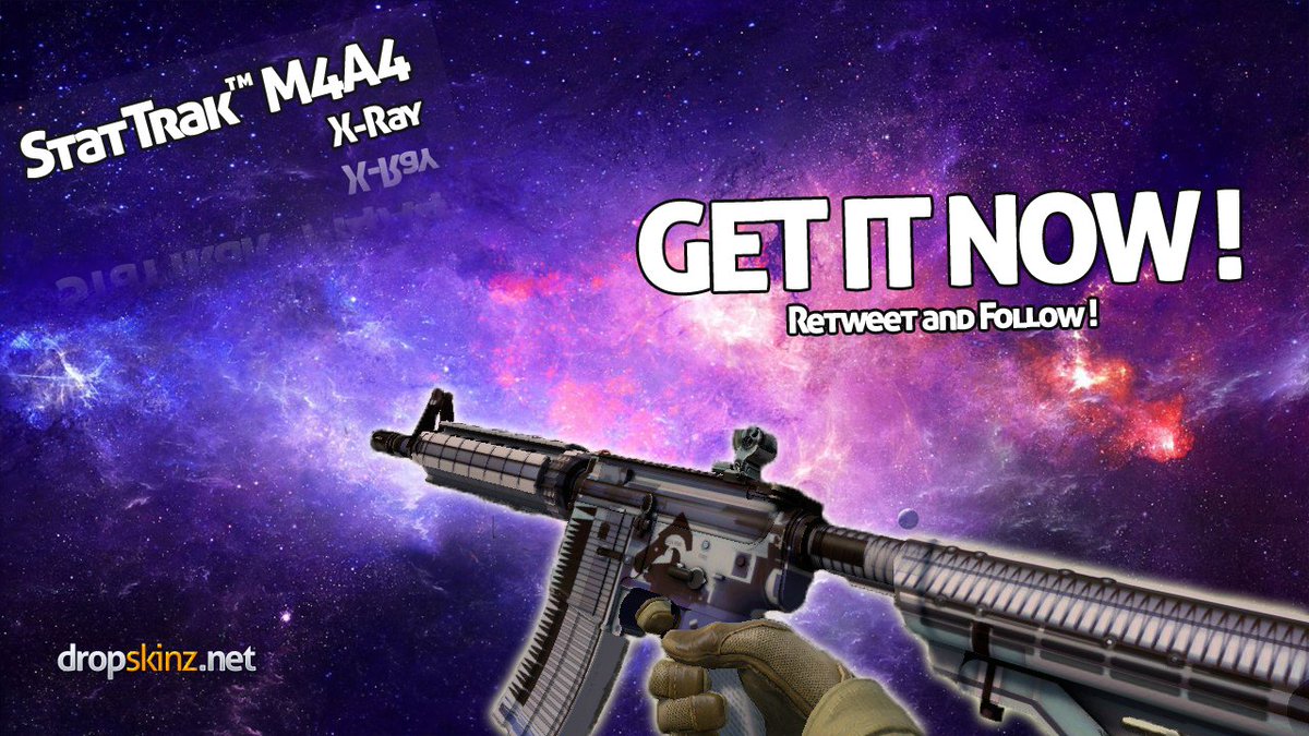 dropskinz's tweet photo. StatTrak™ M4A4 | X-Ray

Enter here >>> https://t.co/mLW8boj02R 

RT + FOLLOW
#CSGOgiveaway #freeCSGOskins https://t.co/NRhrhb3QKQ
