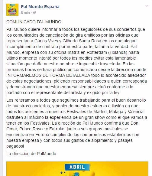 radiotropicalES's tweet photo. #ComunicadoPalMundo #Conciertos https://t.co/mUzbntpMjm
