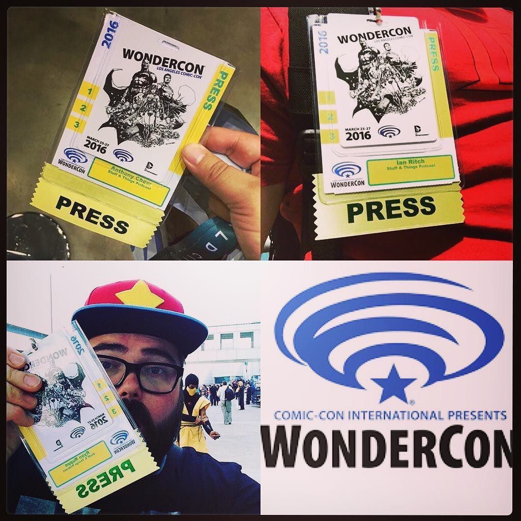FourColorPod's tweet photo. We are roaming around #wondercon come by and say hi! #fourcolorcommentary #podcast #stuffa… https://t.co/vpddZkLXZ4 https://t.co/0q8uokBfEH