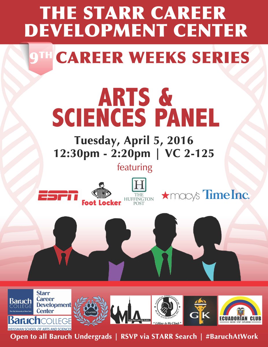 BaruchStarr's tweet photo. Save the Date! @BaruchCollege @BaruchBSPA #BaruchAtWorks #Liberalarts #Sciences #careers https://t.co/egeZV5R2mj