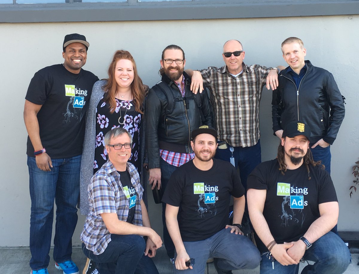 jeffreyparrish's tweet photo. Our 2-day @tubemogul Creative Team DEV SUMMIT, just wrapped. Check out the killer t-shirts #MakingAds https://t.co/mKSCOLd8uZ
