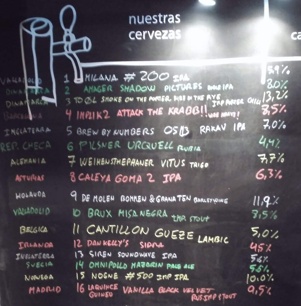 BREGUERcompany's tweet photo. Aquí os presentamos nuestra pizarra para pasar estos días de #SemanaSantaValladolid, c/Paraíso, 6. #beer #cerveza https://t.co/gArBeA0GWt