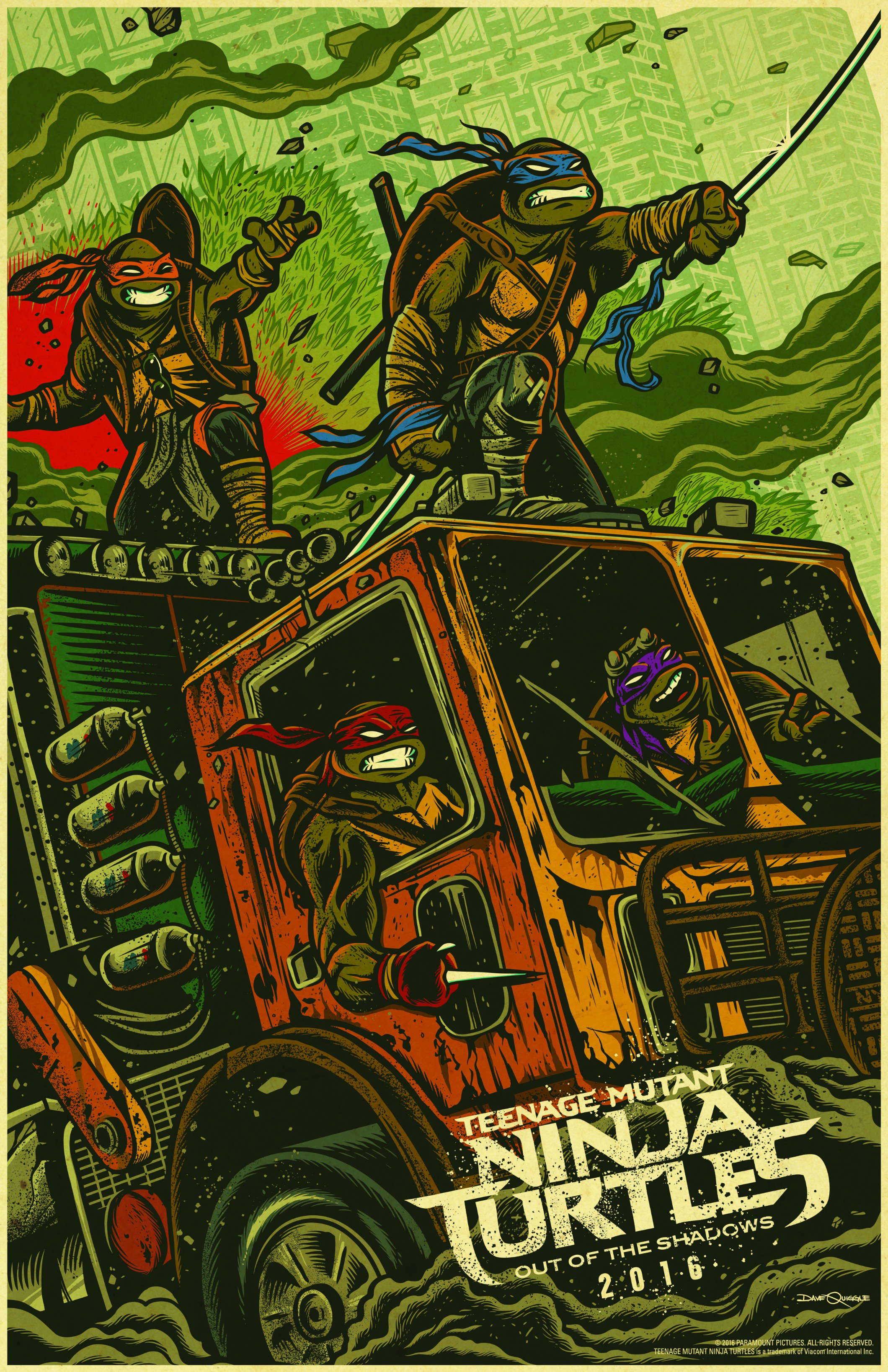 New Limited Edition Poster For TEENAGE MUTANT NINJA TURTLES OUT OF THE