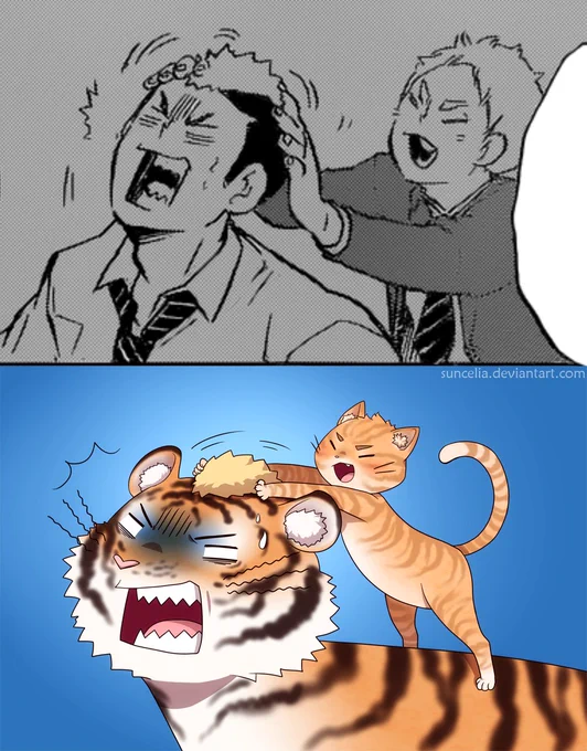 Inspired by chapter 199 of Haikyuu. I'm genius xD 
