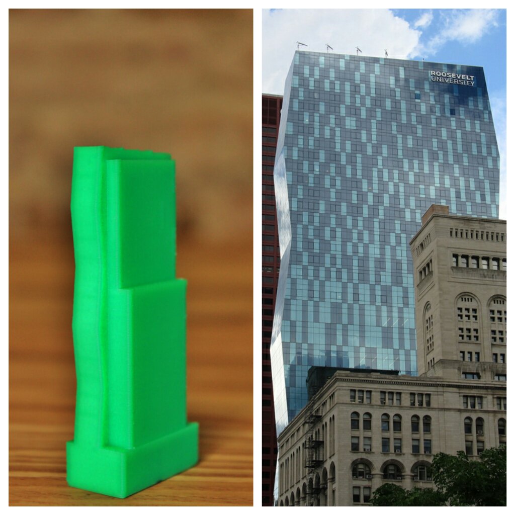 dynamism's tweet photo. Roosevelt University, Wabash Bldg #UPBox - More #chicagoskyline on FB: https://t.co/TPpmykp8Xz #3dprinting #dyna3d https://t.co/wwE0yBsAs8