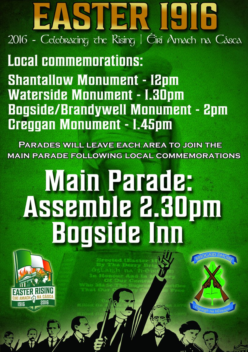 DerrySinnFein's tweet photo. #JoinTheRising2016 https://t.co/RqOijIvZpK
