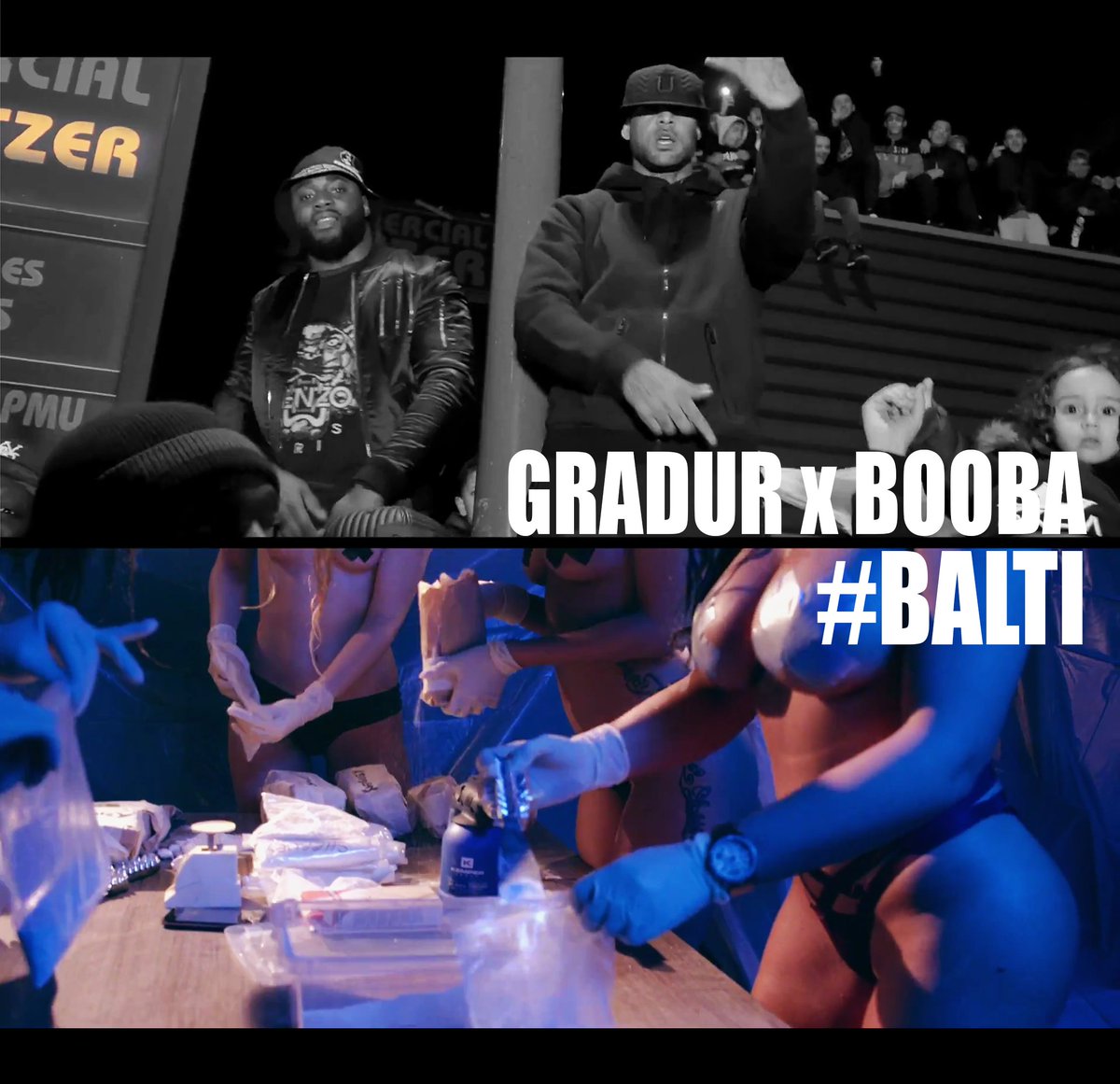 WazyBank2son's tweet photo. #Balti de @GRADIDUR et @booba en TOP playlist Rap Français #GradurBooba #B2S @Oklmofficial https://t.co/XyOjGeVqCF https://t.co/knfY4Y7XAB