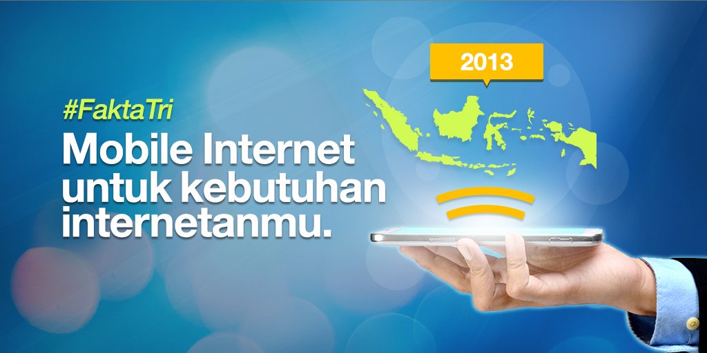 triindonesia's tweet photo. Tau gak sih, kalo jaringan Tri memang dirancang khusus untuk  mobile internet. #FaktaTri https://t.co/l3v1uvft82