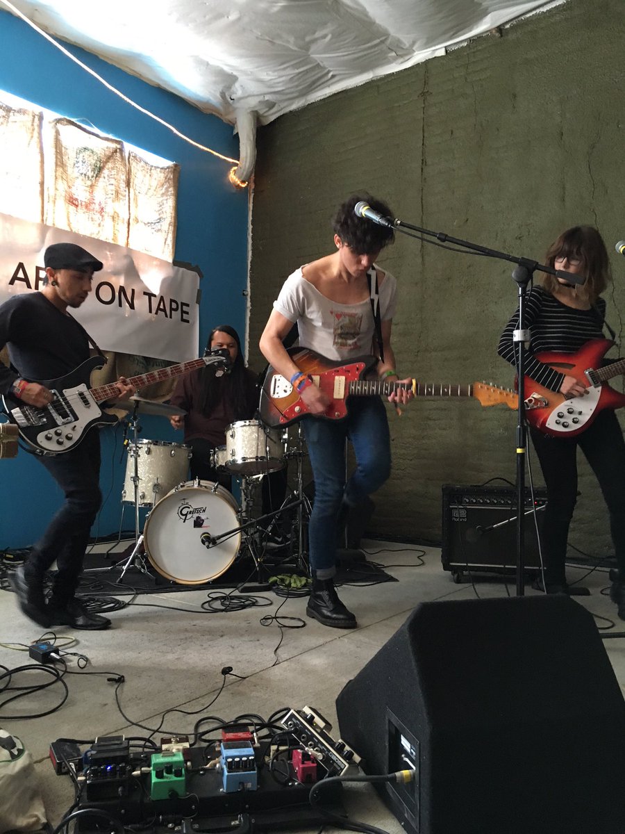 apesontape's tweet photo. .@1800Crescendo made the 14 hour drive through a blizzard to make their set 🙏
#treefort2016 #tfaot #treefortV https://t.co/ZpCVcuRpPN