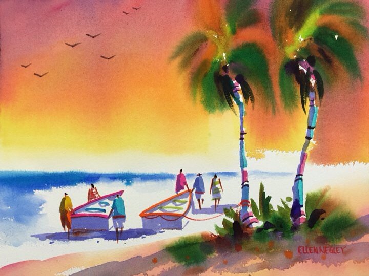 soflartist's tweet photo. This was really fun to paint. Happy #Easter! https://t.co/LyQ3QOogNU #watercolors #ArtPrints https://t.co/sxJACZR4hC