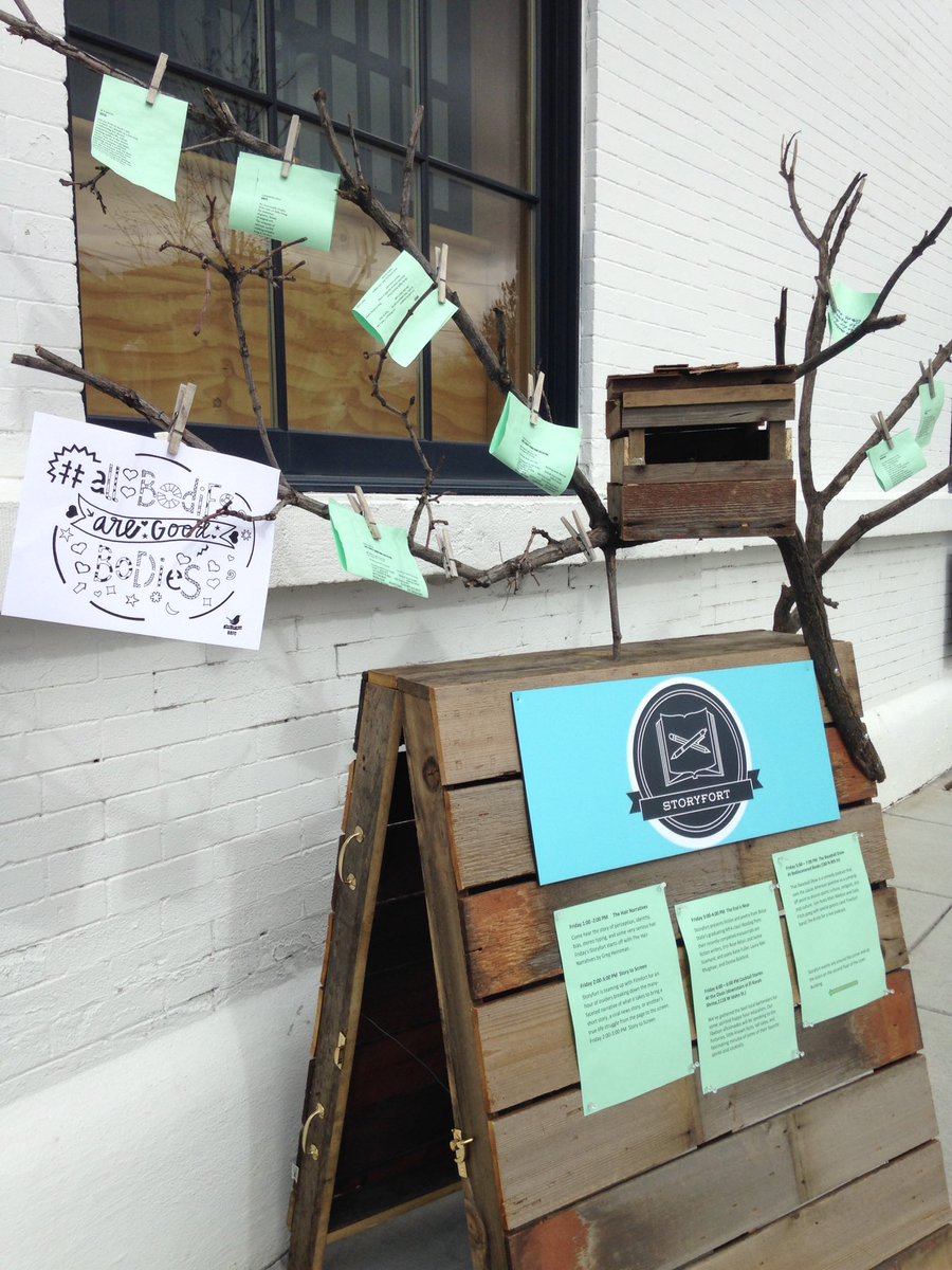 IdahoAmy's tweet photo. We thought @treefortfest could use a little radical subversion in the form of guerrilla kindness. 

#bodyposifort https://t.co/KO5LSlHsR5