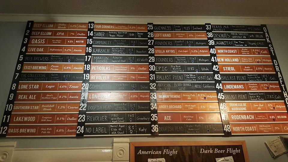 What an incredible selection <a href="/oakstdrafthouse/">Oak St. Drafthouse</a>. #onlyindenton