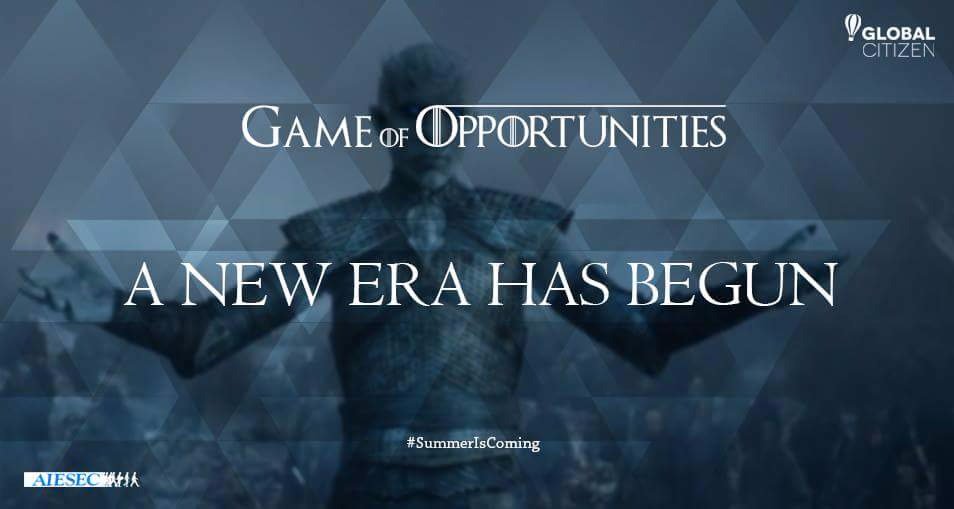 AIESECmansora's tweet photo. Summer is coming, so are opportunities to change the world.

App link:
https://t.co/fjy5coKj5b

#SummerIsComing https://t.co/mSnKNZN946