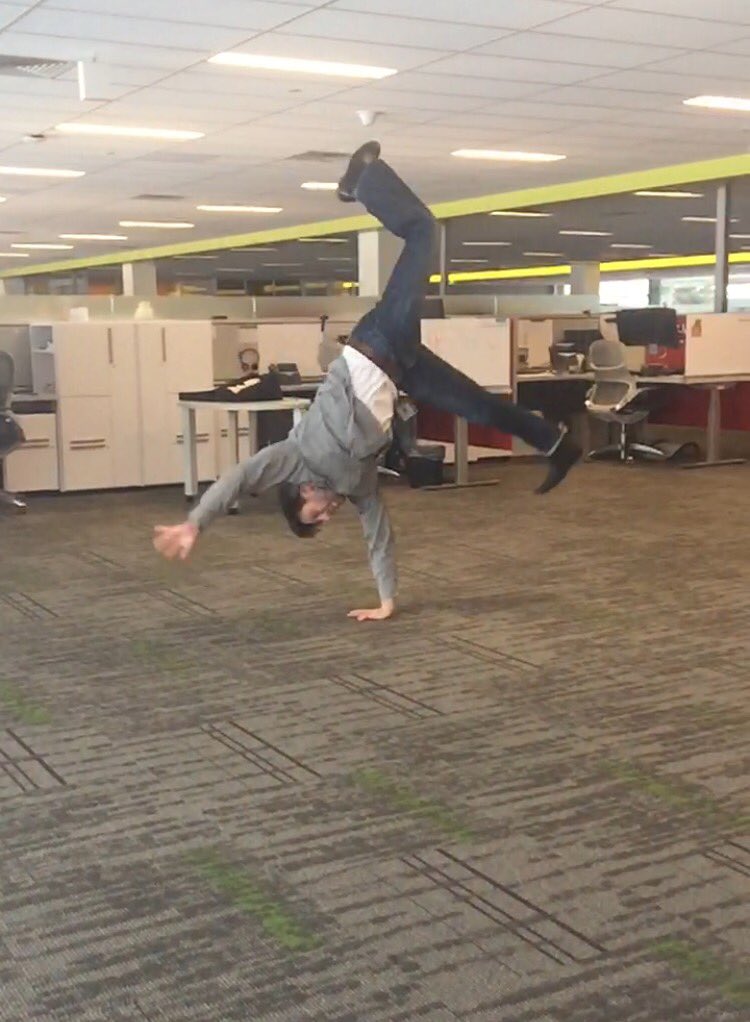 GeoBigData's tweet photo. Break dancing in the new space #geobigdata https://t.co/wNLUnduBlt