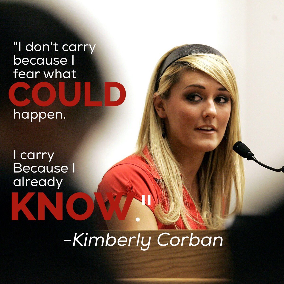 Kimberly_Corban's tweet image. I don't #carry because I fear what COULD happen. I carry because I already KNOW. #protectthesecond #2a #nra @NRA