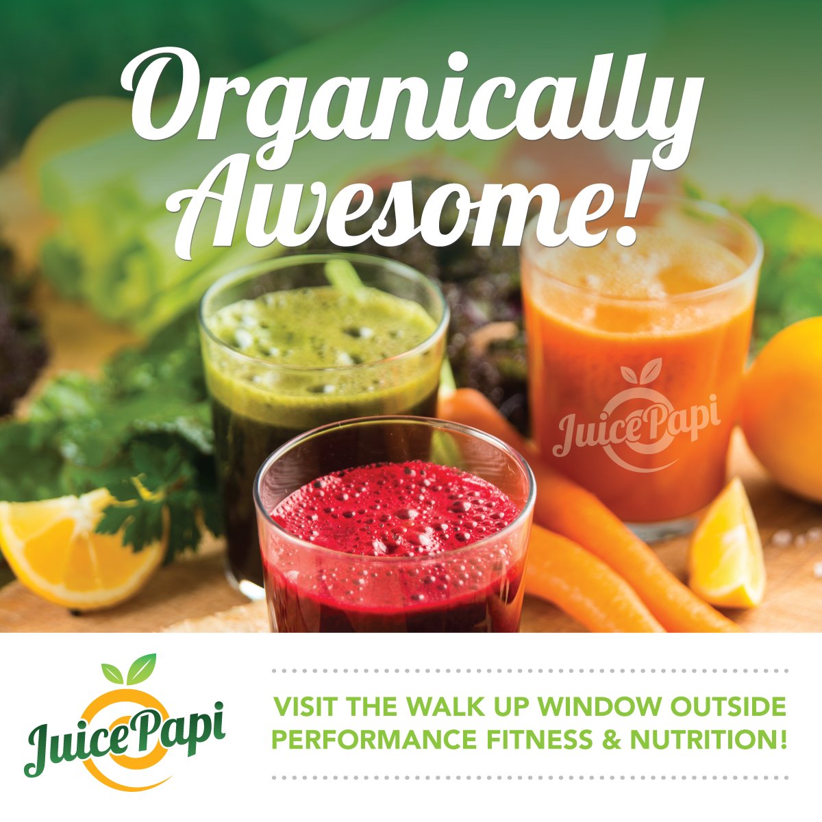 PFNSpeedLab's tweet photo. Visit Juice Papi, the new in-house juice bar! Organic cold-pressed to order juices, smoothies, açai bowls &amp; more! https://t.co/cfbZSfLRG8