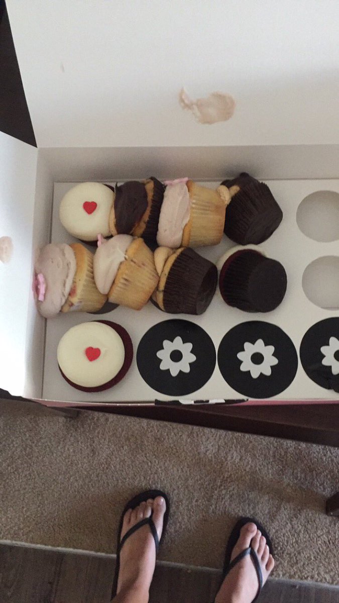 jbren007's tweet photo. @GTownCupcake my mom sent cupcakes for Easter and this is how they are delivered :( https://t.co/TgPfnCSU1X