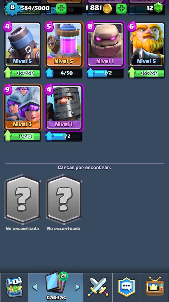 Las únicas 2 cartas que me faltan del juego 😅😅