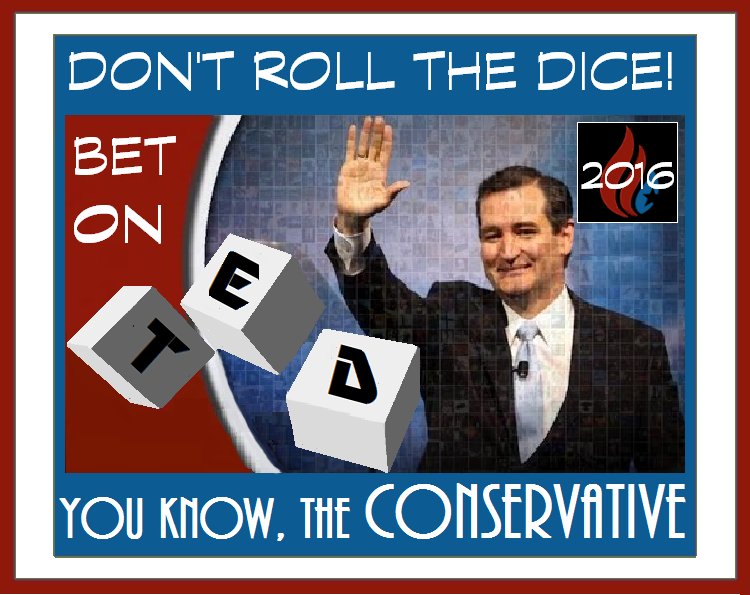 packerdave92's tweet photo. MT @PatriotJewel: This election's too important to roll the dice, #ChooseCruz! #UniteWithTed https://t.co/vQiW30Ee3k #CruzCrew #PJNET