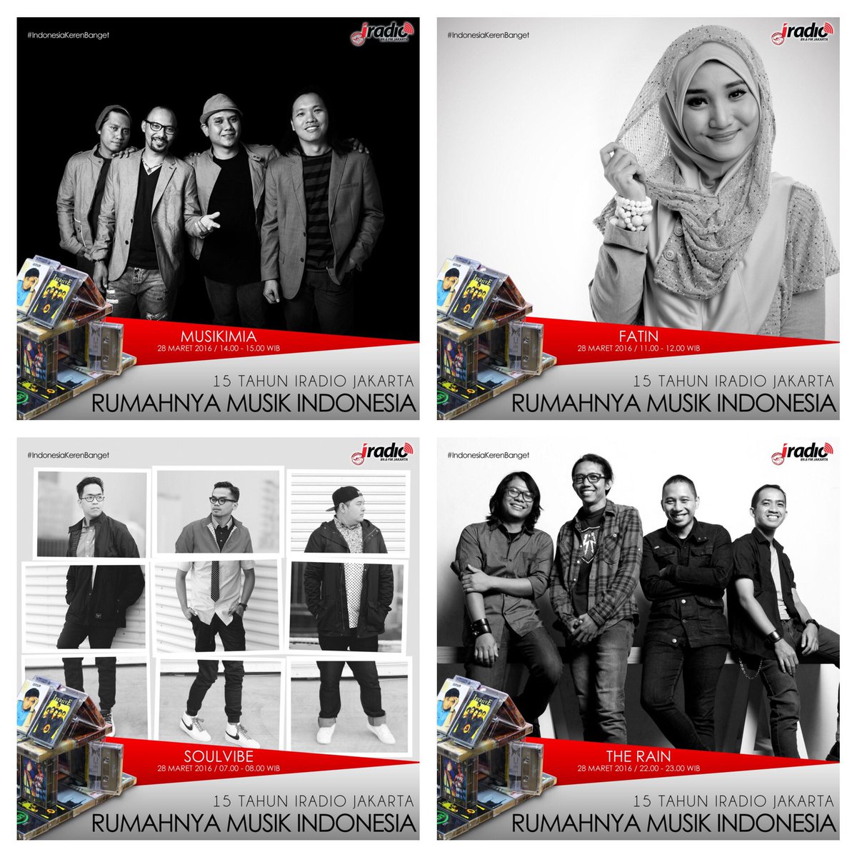 IwanSastro's tweet photo. @musikimia @FatinSL @SVSoulvibe @TheRainBand di 15 tahun @Iradiojakarta Senin 28 Maret. https://t.co/4rvgrtYvPw
