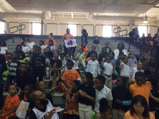 LangSTEMPrincip's tweet photo. @LangleySTEM Scholars having fun at Staff-Student Basketball Game to kick-off Spring Break Week! #DCPSRising https://t.co/I0eCHdno8i