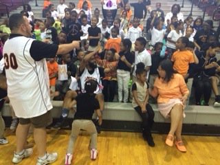LangSTEMPrincip's tweet photo. @LangleySTEM Scholars having fun at Staff-Student Basketball Game to kick-off Spring Break Week! #DCPSRising https://t.co/I0eCHdno8i