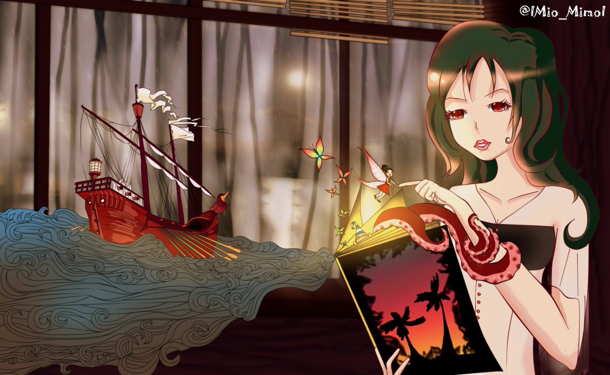 IMio_MimoI's tweet photo. #Girl #Draw #Dibujo #Chica #Fantasía #Book #Libro #Fairy #boat #Hada #Barco #Anime
#Mimo https://t.co/qvNngbOmY2