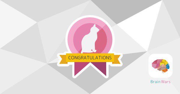 dechil's tweet photo. My grade went up to Cat:) #BrainWars https://t.co/NoBY8XNzYH https://t.co/GbfuVipTHM