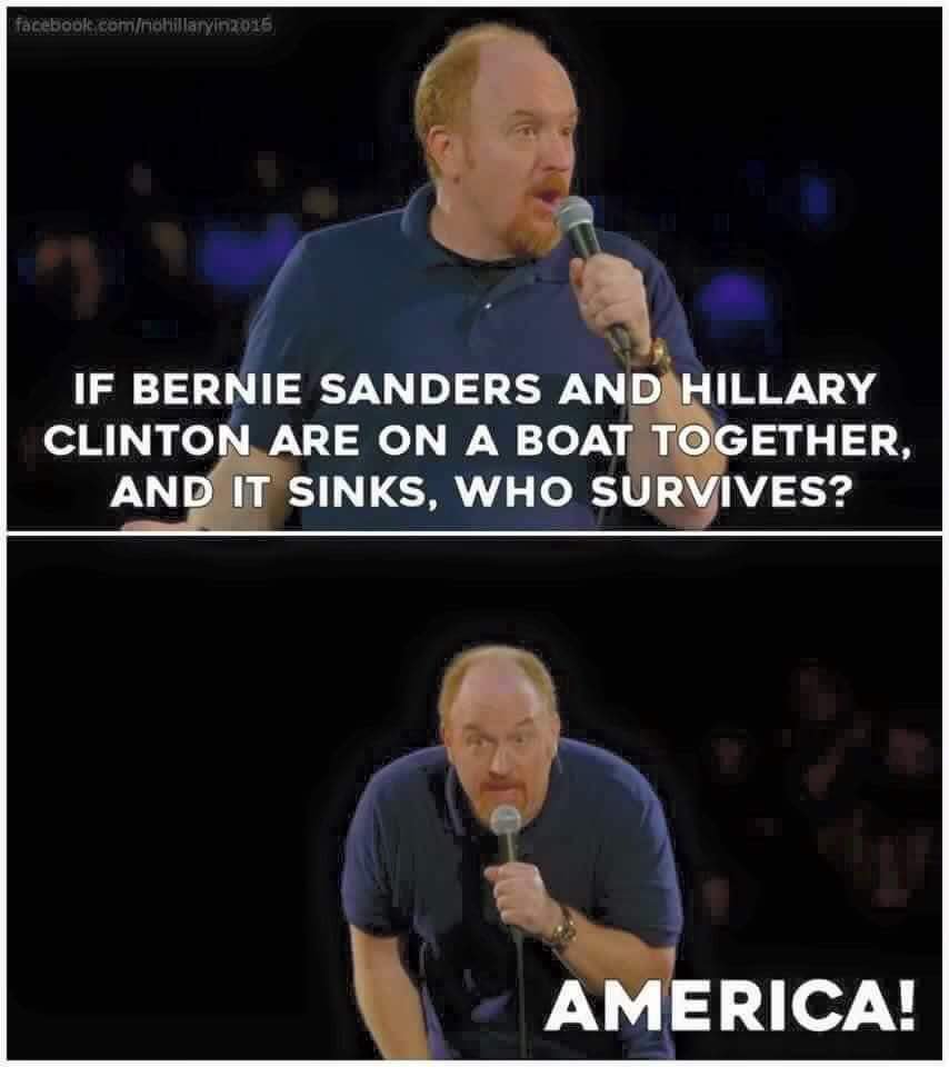 JennJacques's tweet photo. 😂
YES.
#HillaryForPrison2016 #FeelTheBern 
@JaredWOgden @skullboundtv https://t.co/Aj4Z1yolAT